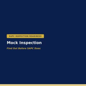 Mock Inspection — SAPC inspection readiness assessment